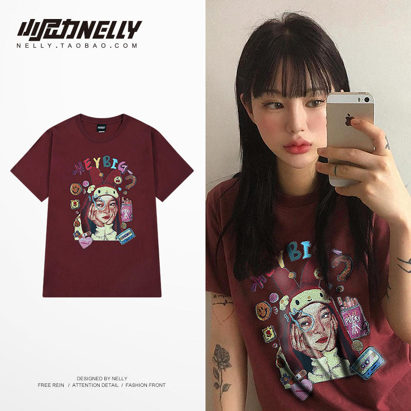 เสื้อยืดคอกลม ผู้ชาย เสื้อยืดผู้ชายเกาหลี เสื้อยืดเกาหลี แบรนด์ NELLY