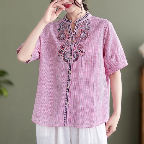 เสื้อลินิน แบบเสื้อสวยๆ เสื้อผ้าฝ้ายลินิน เสื้อเชิ้ตผ้าลินิน BY LININ