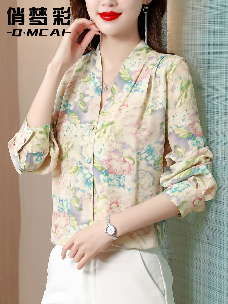 เสื้อเชิ้ต เสื้อเชิ้ตชีฟอง ลายสวยๆฟรีค่าส่ง