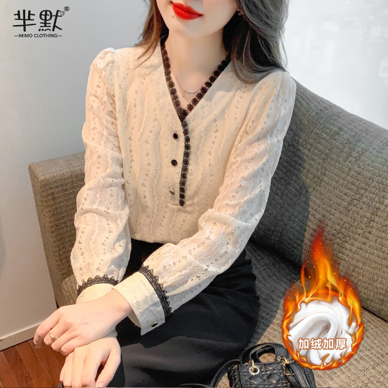 เสื้อลูกไม้ เสื้อเชิ้ตแขนยาว