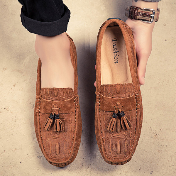 รองเท้าหนังผู้ชาย มีไซส์39-44 รองเท้าโลฟเฟอร์ชาย Slip-On Shoes