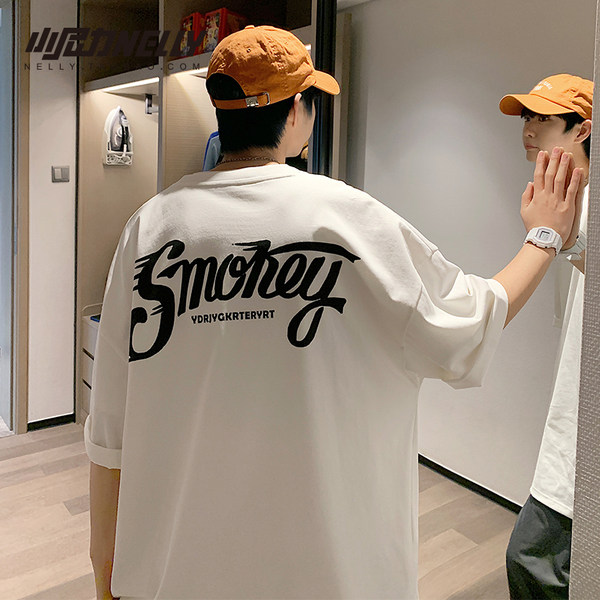 เสื้อยืดคอกลม ผู้ชาย เสื้อยืดผู้ชายเกาหลี เสื้อยืดเกาหลี แบรนด์ NELLY