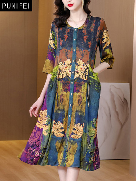 เดรสวัยผู้ใหญ่40-60ปี เดรสคุณแม่ ชุดเดรสทำงานวัยผู้ใหญ่ แบรนด์ MAMA DRESS