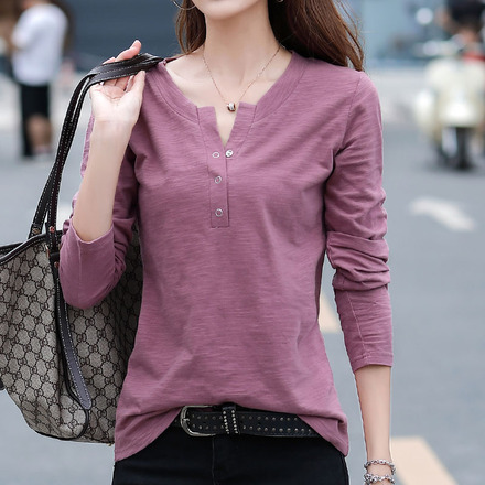 เสื้อยืดแขนยาวแฟชั่น เสื้อยืด T-shirt แขนยาว