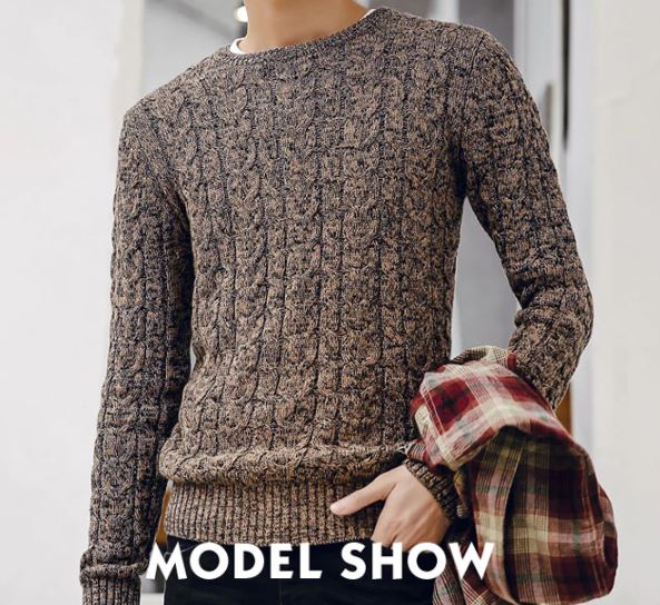 เสื้อกันหนาว ผู้ชาย เสื้อไหมพรมถัก แขนยาว แบบสวม ดีไซน์ แบบหนุ่ม เกาหลี เสื้อกันหนาว ใส่เที่ยว แบบดูดี 661060
