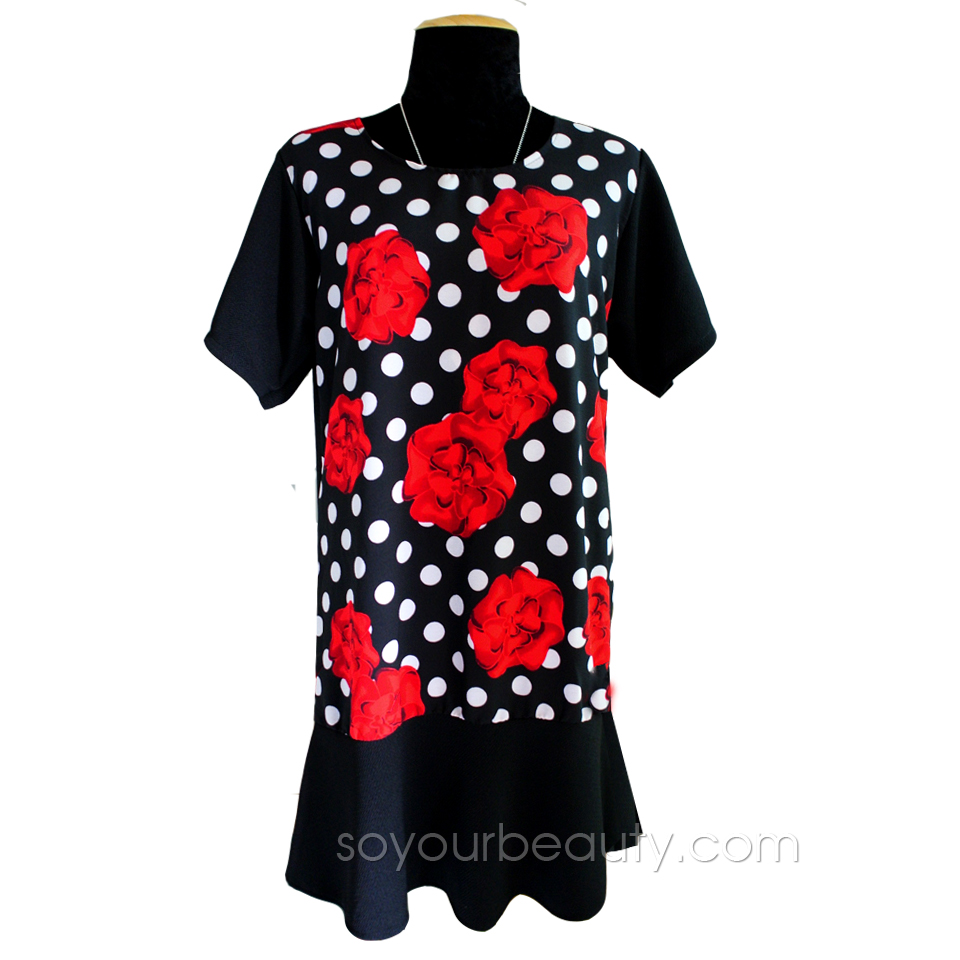 เสื้อผ้าแฟชั่น ชุดเดรสคนอ้วนชายย้วยน่ารัก