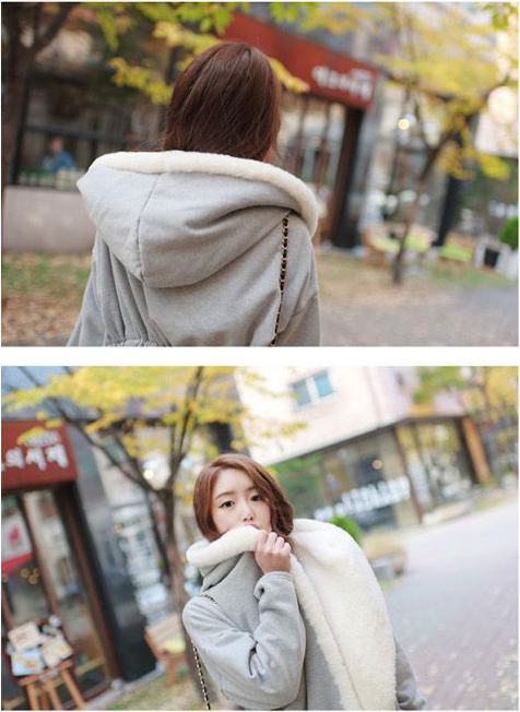 เสื้อกันหนาวแฟชั่น ทรงสวย อุ่นและนิ่มมาก แบบเก๋ๆ สีเทาแบรนด์ RJ STORY แท้ พร้อมส่ง เทาขาว