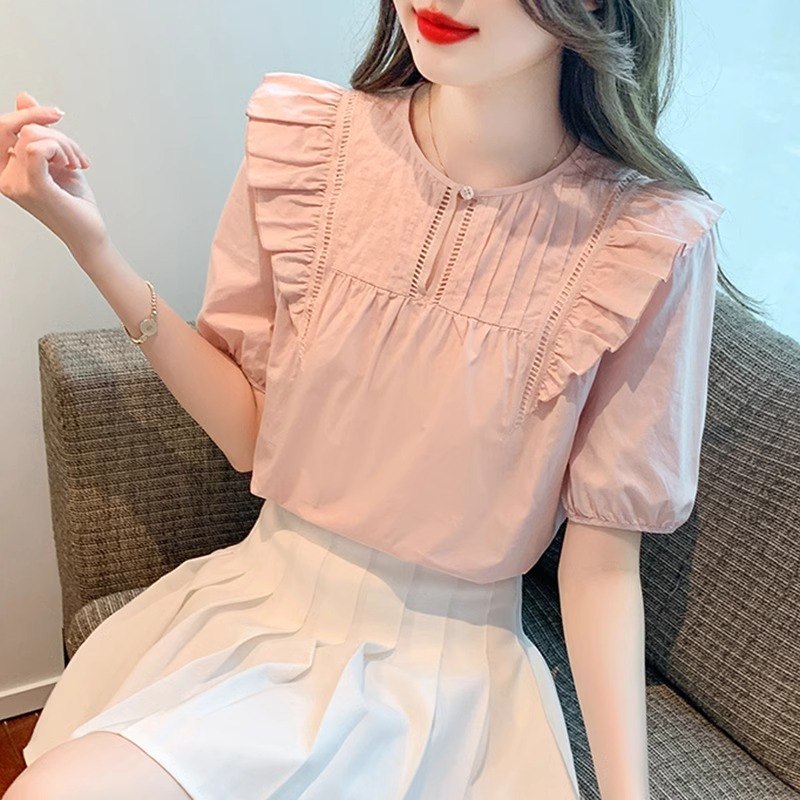 เสื้อเชิ้ตผู้หญิงใส่ทํางาน 390 บาทต่อชิ้น ฟรีค่าจัดส่ง