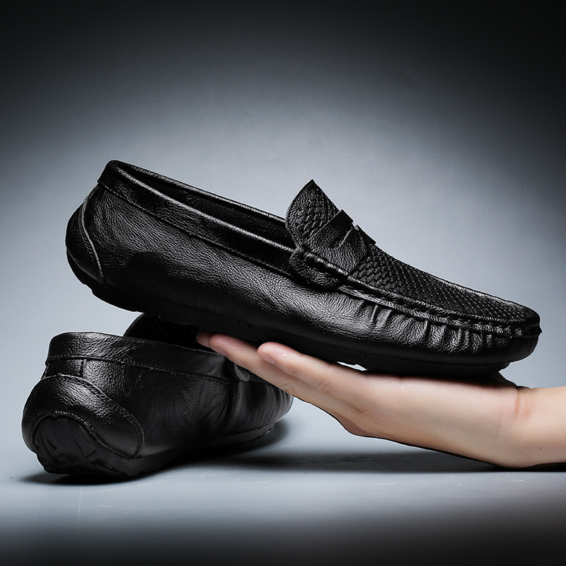 รองเท้าหนังผู้ชาย มีไซส์39-44 รองเท้าโลฟเฟอร์ชาย Slip-On Shoes
