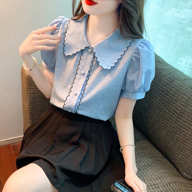 เสื้อเชิ้ตผู้หญิงแขนยาว เสื้อเชิ้ตผู้หญิงใส่ทํางาน 390 บาทต่อชิ้น ฟรีค่าจัดส่ง