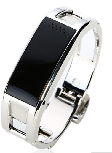 นาฬิกาอัจฉริยะ นาฬิกาข้อมือ Smart Watch รับโทรศัพท์ได้ รับ SMS ได้ ดีไซน์ แบบกำไลข้อมือ มีสี เงิน และ Rose Gold ใช้กับ ระบบ Android 409723