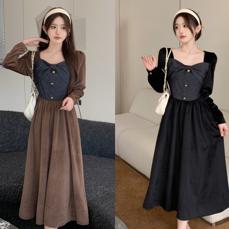 เดรสสาวอวบ มีไซส์ L-4XLอกเสื้อ 38-47 นิ้ว ใส่ได้ทั้งสาวหุ่นดีน่ารักจนถึงสาวอวบพลัสไซส์ จัดส่งฟรี! ทักแชทสั่งซื้อ