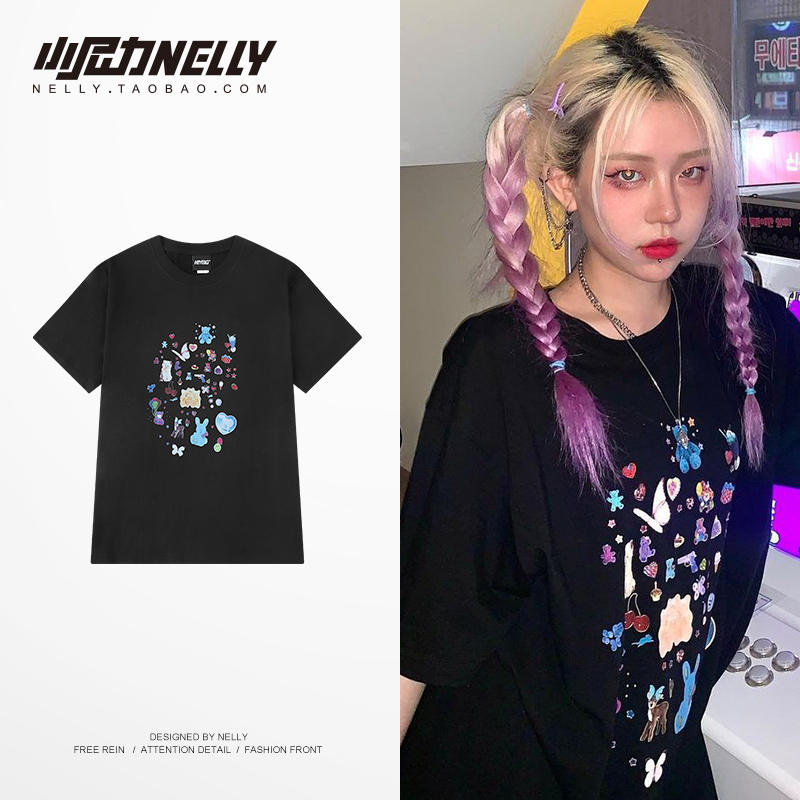 เสื้อยืดคอกลม ผู้ชาย เสื้อยืดผู้ชายเกาหลี เสื้อยืดเกาหลี แบรนด์ NELLY