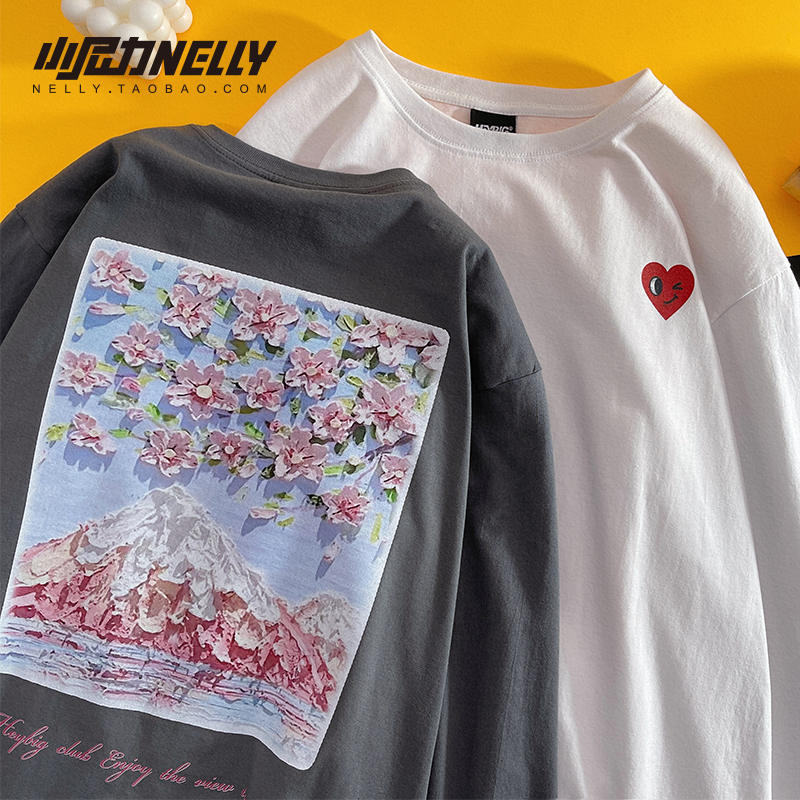 เสื้อยืดคอกลม ผู้ชาย เสื้อยืดผู้ชายเกาหลี เสื้อยืดเกาหลี แบรนด์ NELLY