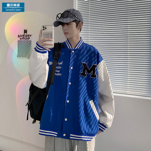 เสื้อแจ็คเก็ตเบสบอล เสื้อคลุม เสื้อแขนยาวสไตล์เกาหลี