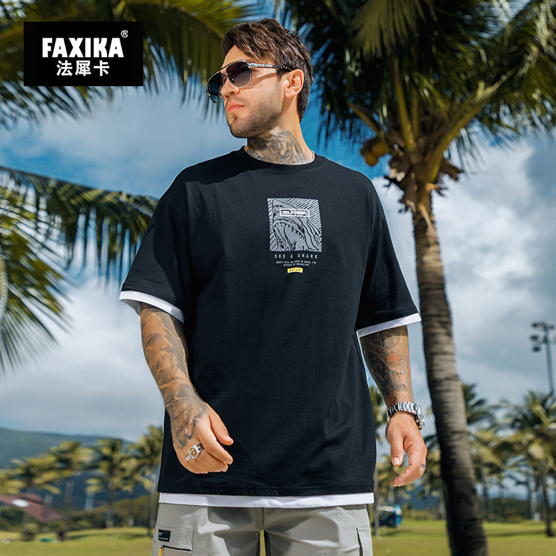 เสื้อยืดผู้ชายอ้วน S-5XL(อกเสื้อ39-51นิ้ว)