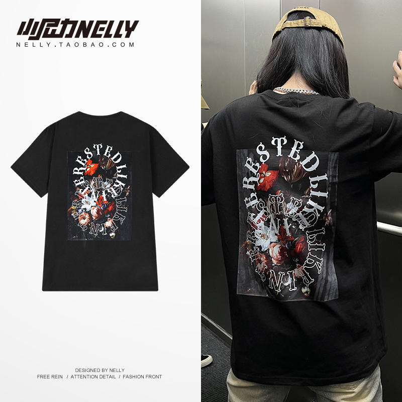 เสื้อยืดคอกลม ผู้ชาย เสื้อยืดผู้ชายเกาหลี เสื้อยืดเกาหลี แบรนด์ NELLY