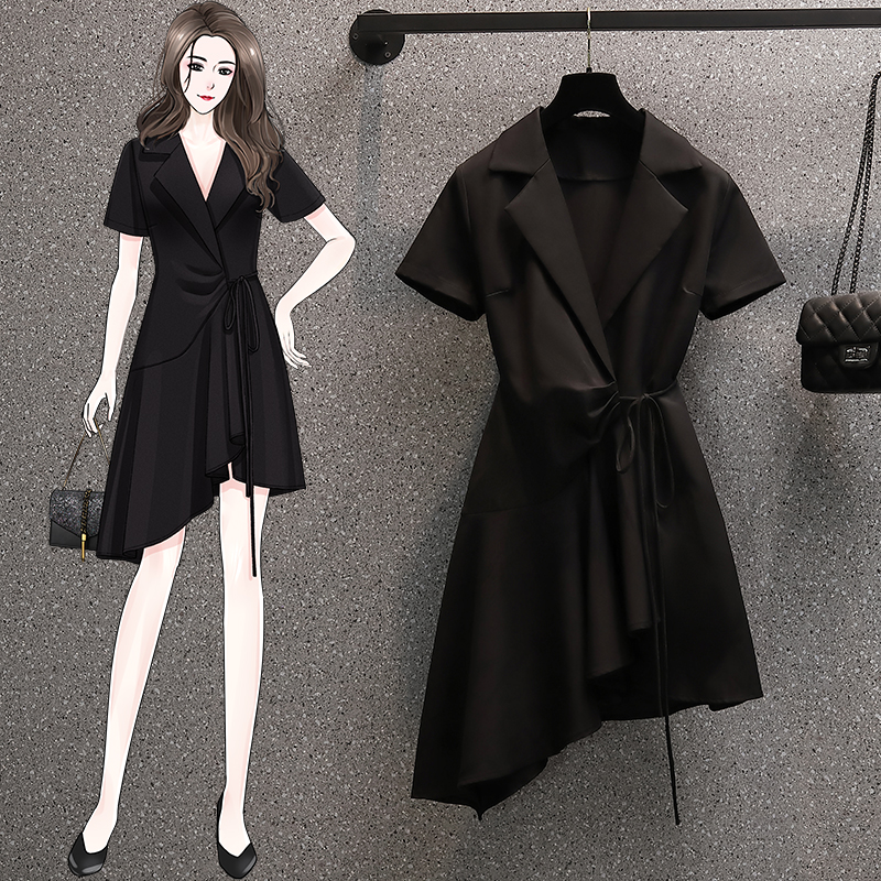 เดรสแขนสั้น มีไซส์ L-4XLอก 38-47 นิ้ว ใส่ได้ทั้งสาวหุ่นดีน่ารักจนถึงสาวอวบพลัสไซส์