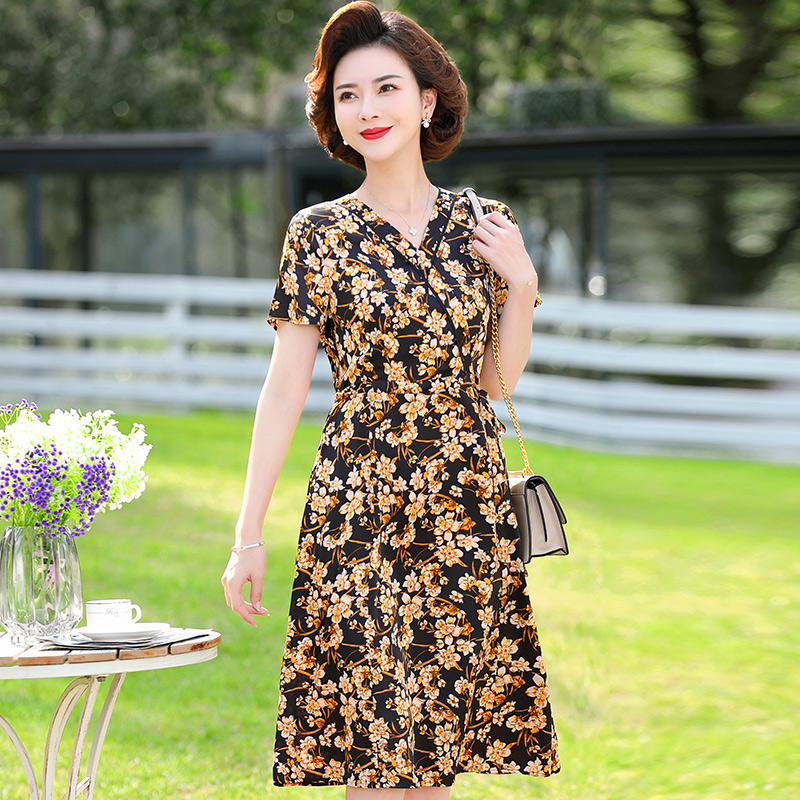 เดรสวัยผู้ใหญ่40-60ปี เดรสคุณแม่ ชุดเดรสทำงานวัยผู้ใหญ่ แบรนด์ MAMA DRESS