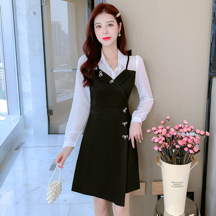มินิเดรสสไตล์เกาหลี เดรสแบบสวยๆ By Meiyi women's clothing