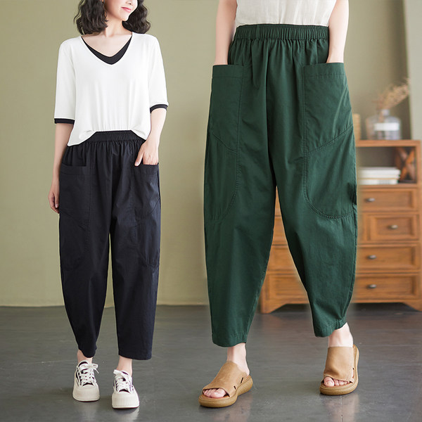 เสื้อลินินคนอ้วน เสื้อทีเชิ้ตคนอ้วนผู้หญิง เสื้อทีเชิ้ตตัวใหญ่ By Literary Plus size