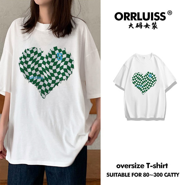 เสื้อโอเวอร์ไซส์เกาหลี เสื้อยืดพลัสไซส์ เสื้อยืดคนอ้วน เสื้อยืดโอเวอร์ไซส์ผู้หญิง
