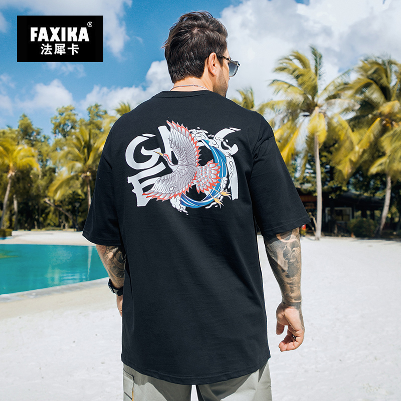 เสื้อยืดผู้ชายอ้วน S-5XL(อกเสื้อ39-51นิ้ว)