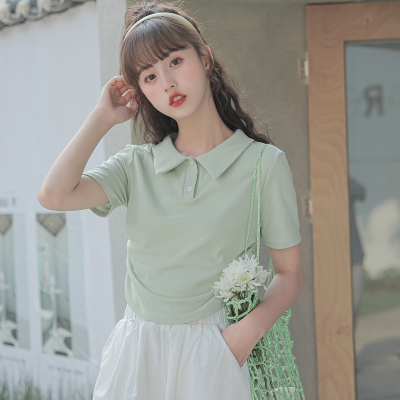 เสื้อผ้าวัยรุ่นเกาหลี เสื้อยืดวัยรุ่นผู้หญิง มีขนาด S M L XL