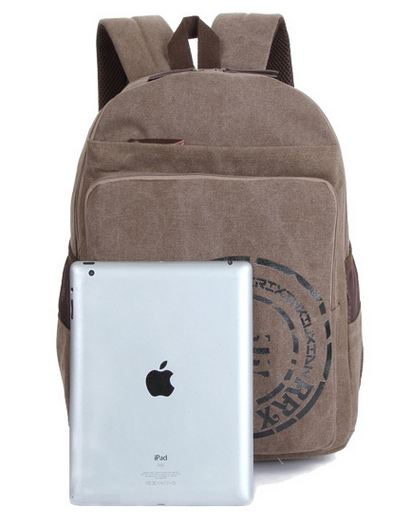 กระเป๋าเป้ กระเป๋าสะพายหลัง Backpack สไตล์ วินเทจ สีพื้น 6 สี แบบ คลาสสิค กระเป๋าเป้ ผู้หญิง ผู้ชาย ใช้ได้ ผ้าแคนวาส ซักทำความสะอาดได้ แบบสวย ราคาถูก 810059