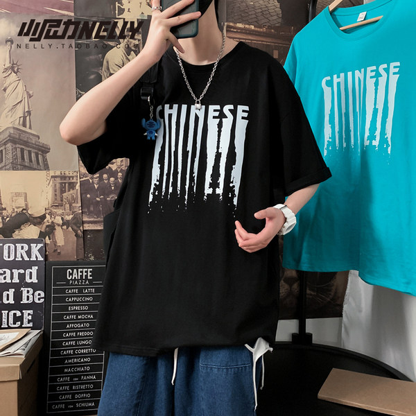 เสื้อยืดคอกลม ผู้ชาย เสื้อยืดผู้ชายเกาหลี เสื้อยืดเกาหลี แบรนด์ NELLY