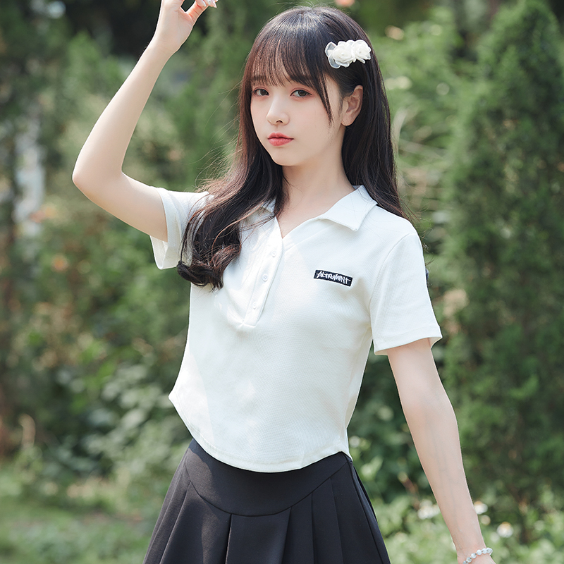เสื้อผ้าวัยรุ่นเกาหลี เสื้อยืดวัยรุ่นผู้หญิง มีขนาด S M L XL
