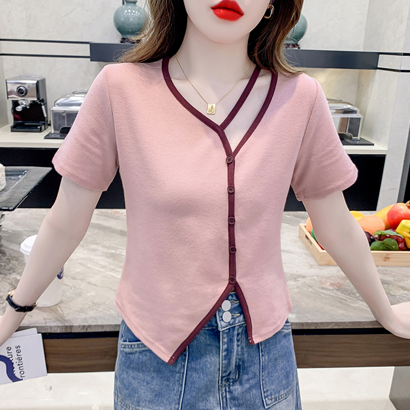 เสื้อผ้าวัยรุ่นเกาหลี เสื้อยืดวัยรุ่นผู้หญิง มีขนาด S M L XL