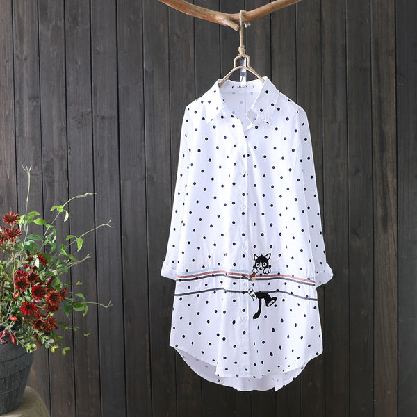 แบบเสื้อสวยๆ เสื้อผ้าฝ้ายลินิน เสื้อเชิ้ตผ้าลินิน