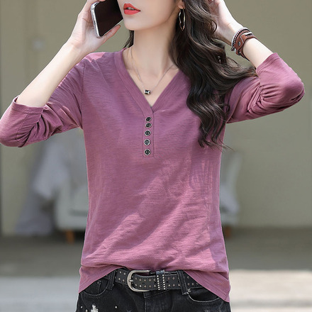เสื้อยืดแขนยาวแฟชั่น เสื้อยืด T-shirt แขนยาว