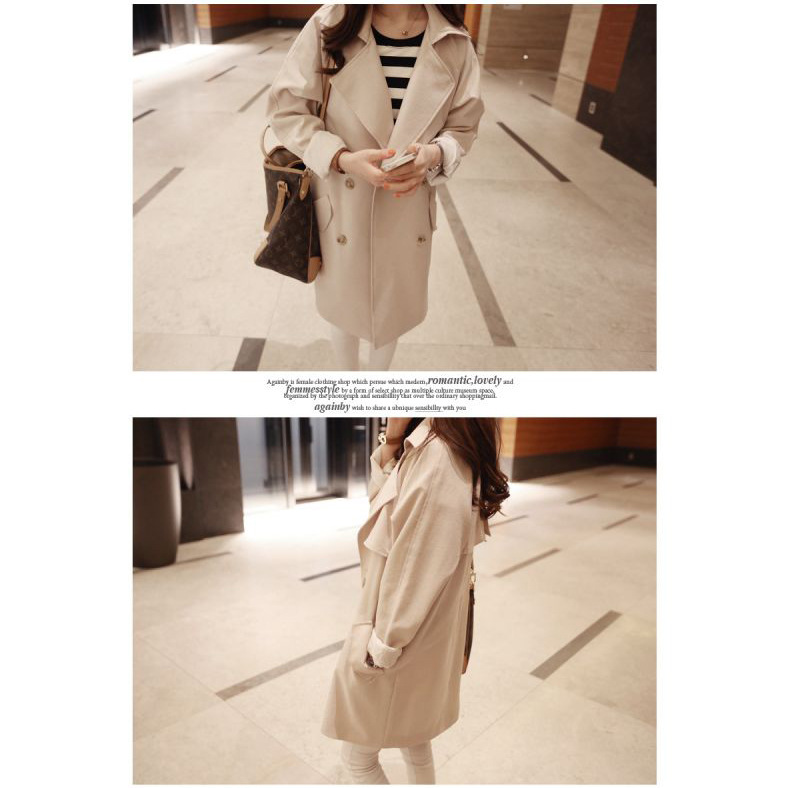 เสื้อโค้ท สีครีม ใส่คลุมตัวนอกกันหิมะได้ ผ้าในล่อนเนื้อดีบุซับในกันลม ดูไม่หนา แต่อุ่นพอตัวเลยจ้า งานดีคุณภาพตามแบบเลยจ้า งานตามแบบ