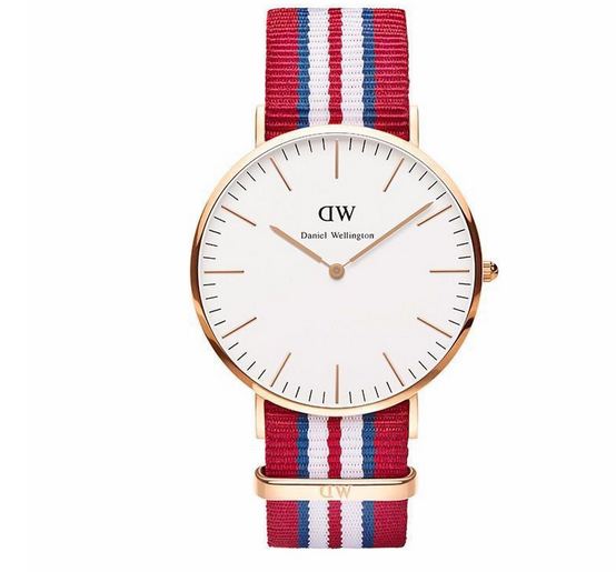 นาฬิกาข้อมือ ผู้หญิง ผู้ชาย ใส่ได้ นาฬิกาแนว Sport ผ้าไนลอน ลายทาง สลับสี แบรนด์ จากอังกฤษ นาฬิกา ข้อมือ มีดีไซน์ ของขวัญให้แฟน 355359