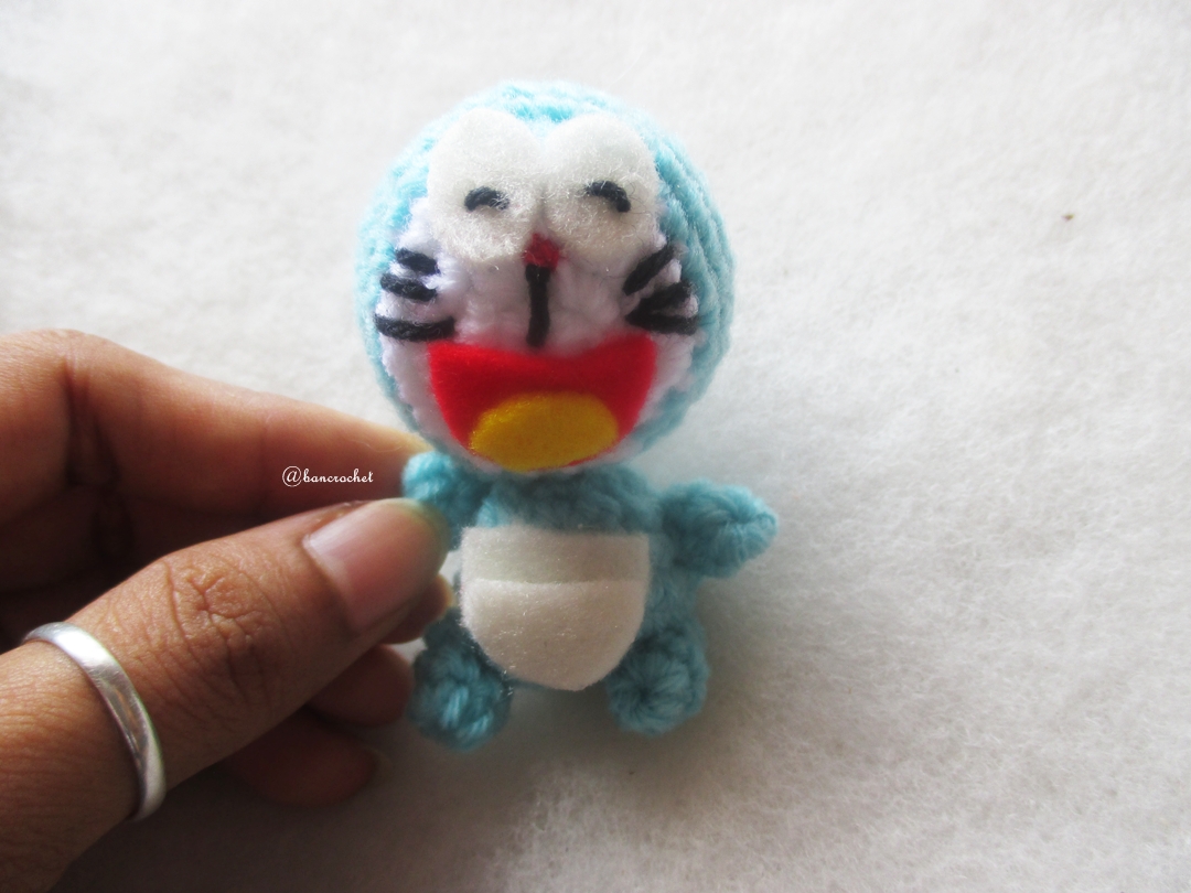 พวงกุญแจโดเรม่อนถัก doraemon amigurumi crochet