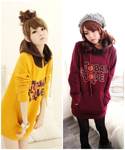 เสื้อกันหนาว แบบสวม ฮูดดี้ น่ารัก เลือกสีด้านในเลยจ้า