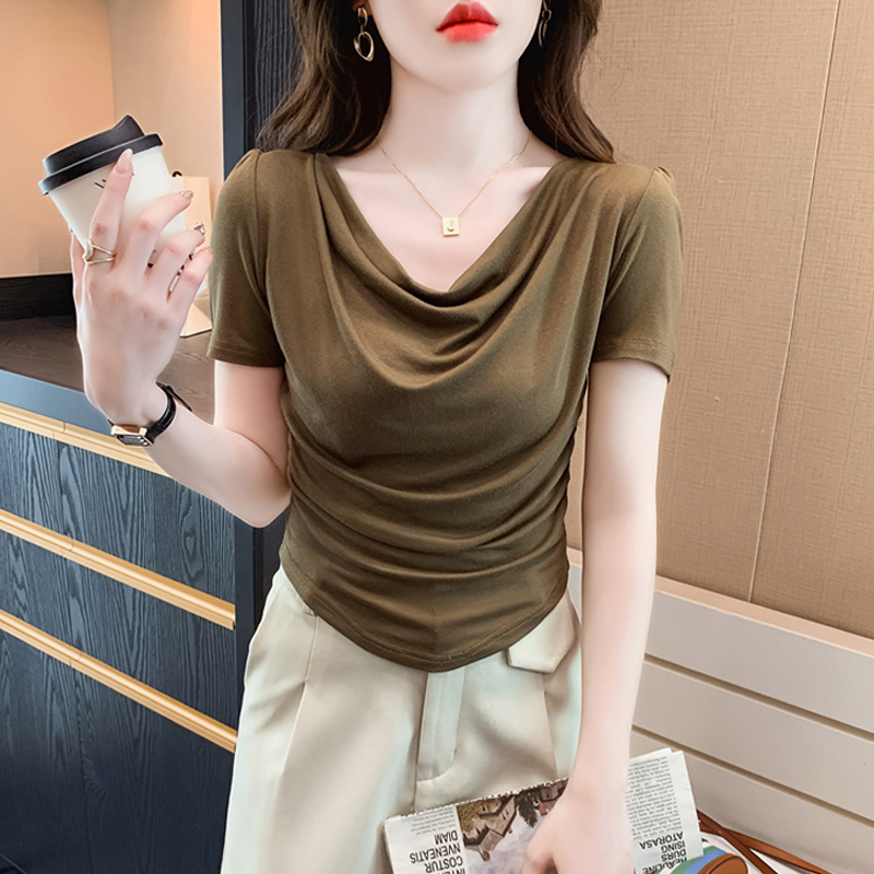 เสื้อผ้าวัยรุ่นเกาหลี เสื้อยืดวัยรุ่นผู้หญิง มีขนาด S M L XL