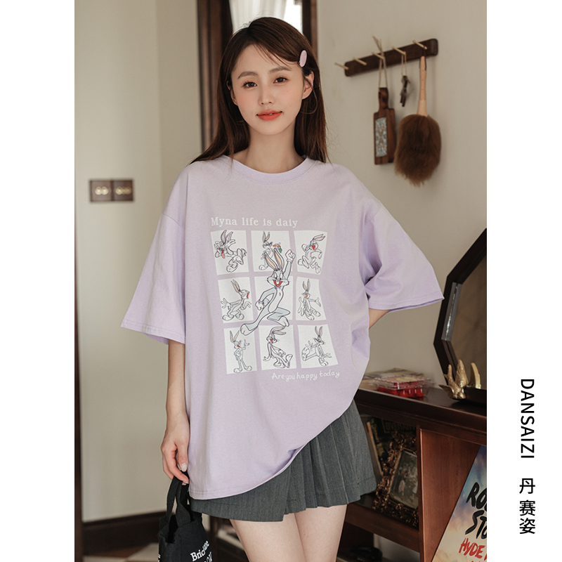 เสื้อผ้าวัยรุ่นเกาหลี เสื้อยืดวัยรุ่นผู้หญิง มีขนาด S M L XL
