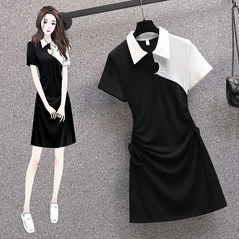 เดรสแขนสั้น มีไซส์ L-4XLอก 38-47 นิ้ว ใส่ได้ทั้งสาวหุ่นดีน่ารักจนถึงสาวอวบพลัสไซส์ จัดส่งฟรี! ทักแชทสั่งซื้อ