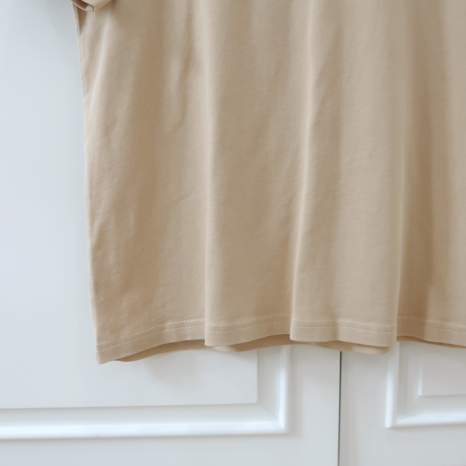 Ami Beige Cotton Logo T-Shirt