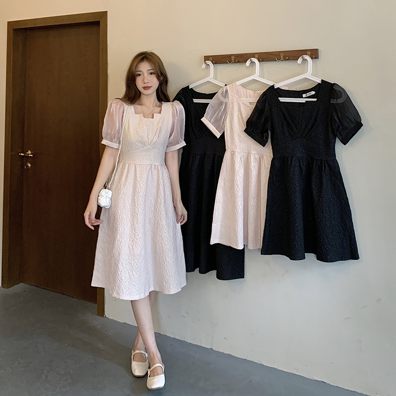 เดรสวัยรุ่น-เดรสคนอ้วนวัยรุ่น L-4XL(อก38-46 นิ้ว)