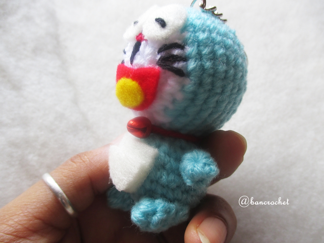พวงกุญแจโดเรม่อนถัก doraemon amigurumi crochet