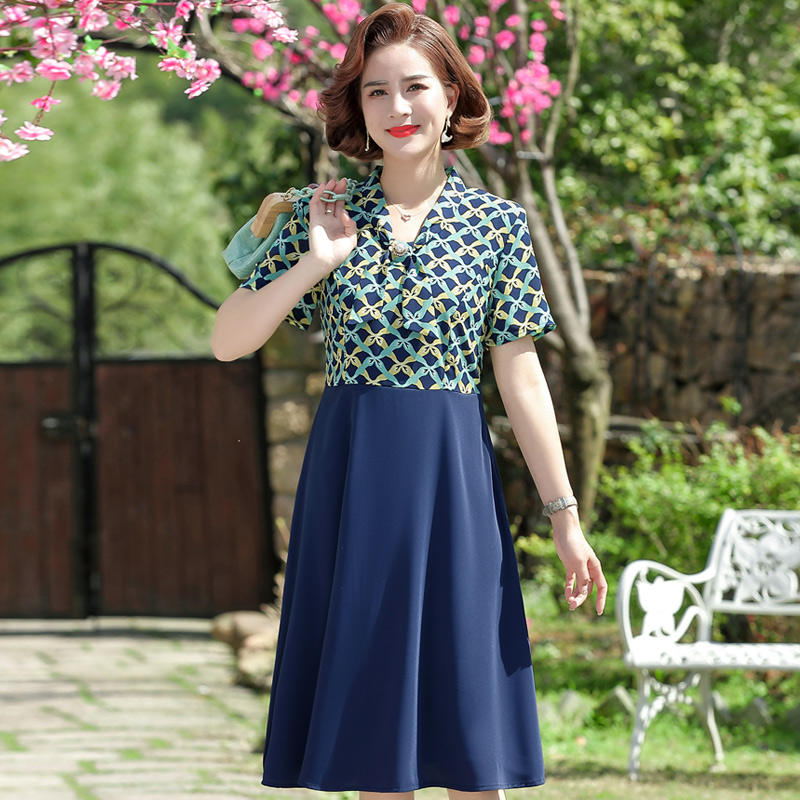 เดรสวัยผู้ใหญ่40-60ปี เดรสคุณแม่ ชุดเดรสทำงานวัยผู้ใหญ่ แบรนด์ MAMA DRESS