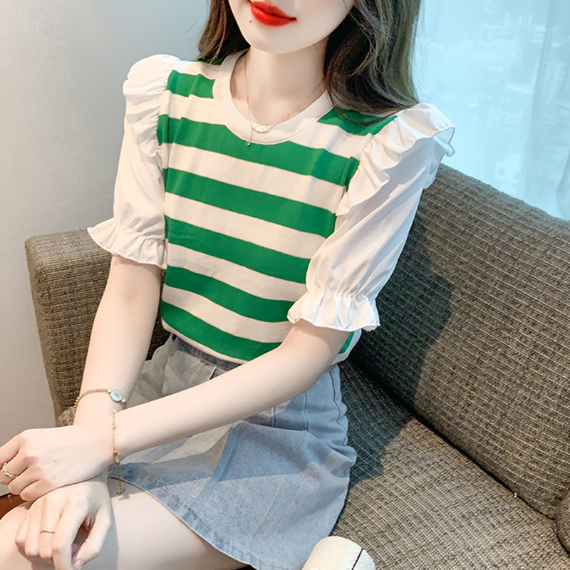 เสื้อผ้าวัยรุ่นเกาหลี เสื้อยืดวัยรุ่นผู้หญิง มีขนาด S M L XL
