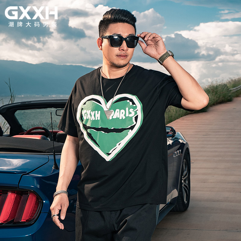 เสื้อยืดผู้ชายอ้วน S-5XL(อกเสื้อ39-51นิ้ว)