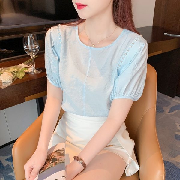 เสื้อชีฟองเกาหลี เสื้อชีฟองสวยๆ