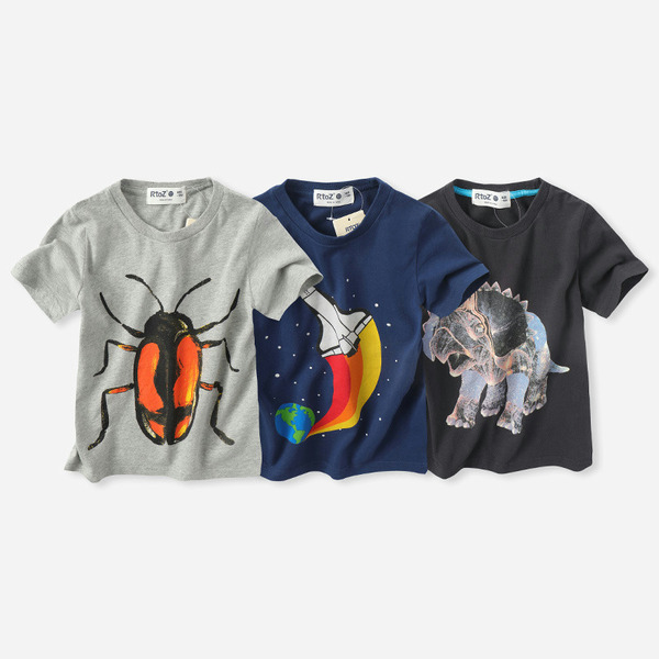 เสื้อยืดเด็กชาย เสื้อผ้าเด็กผู้ชาย เสื้อยืดเด็กผู้ชายสไตล์เกาหลี มีไซส์ 100-160 ใส่ได้ตั้งแต่ 6-12 ปี