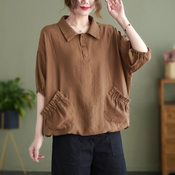 เสื้อลินิน แบบเสื้อสวยๆ เสื้อผ้าฝ้ายลินิน เสื้อเชิ้ตผ้าลินิน BY LININ